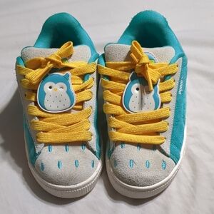 Puma Squuishmalloows Kids Turquoise and Yellow Sneakers